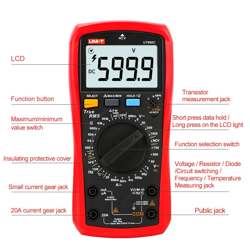 Мультиметр ut890c