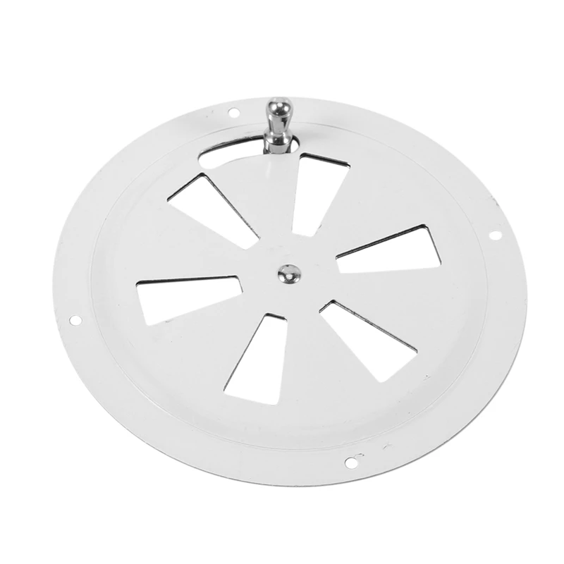 

3X Round Air Louver Vent & Side Knob Opening Grille Cover Marine Boat RV 316 Stainless Steel Ventilation Louvered Vent