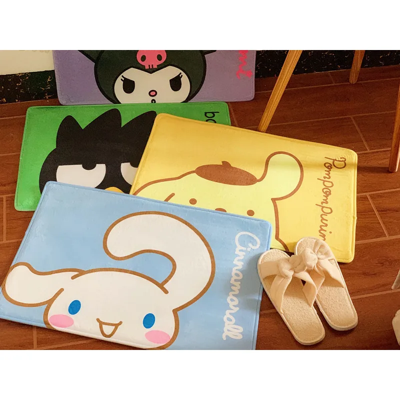 Коврик для ног Kawaii sanio с изображением Хелло кошечки куроми My Мелоди коричного