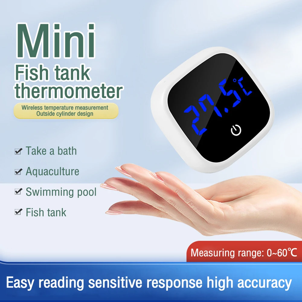 

Aquarium Thermometer Digital Fish Tank Thermometer Accurate LED Display Suit for Fish Axolotl Turtle or Aquatic