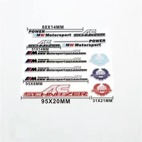 Фото Наклейки-эмблемы для автомобилей BMW M 50TH Power Performance E28 E30 E34 E36 E46 E60 E90 F84 F87 X1 X3 X5 X6 №3