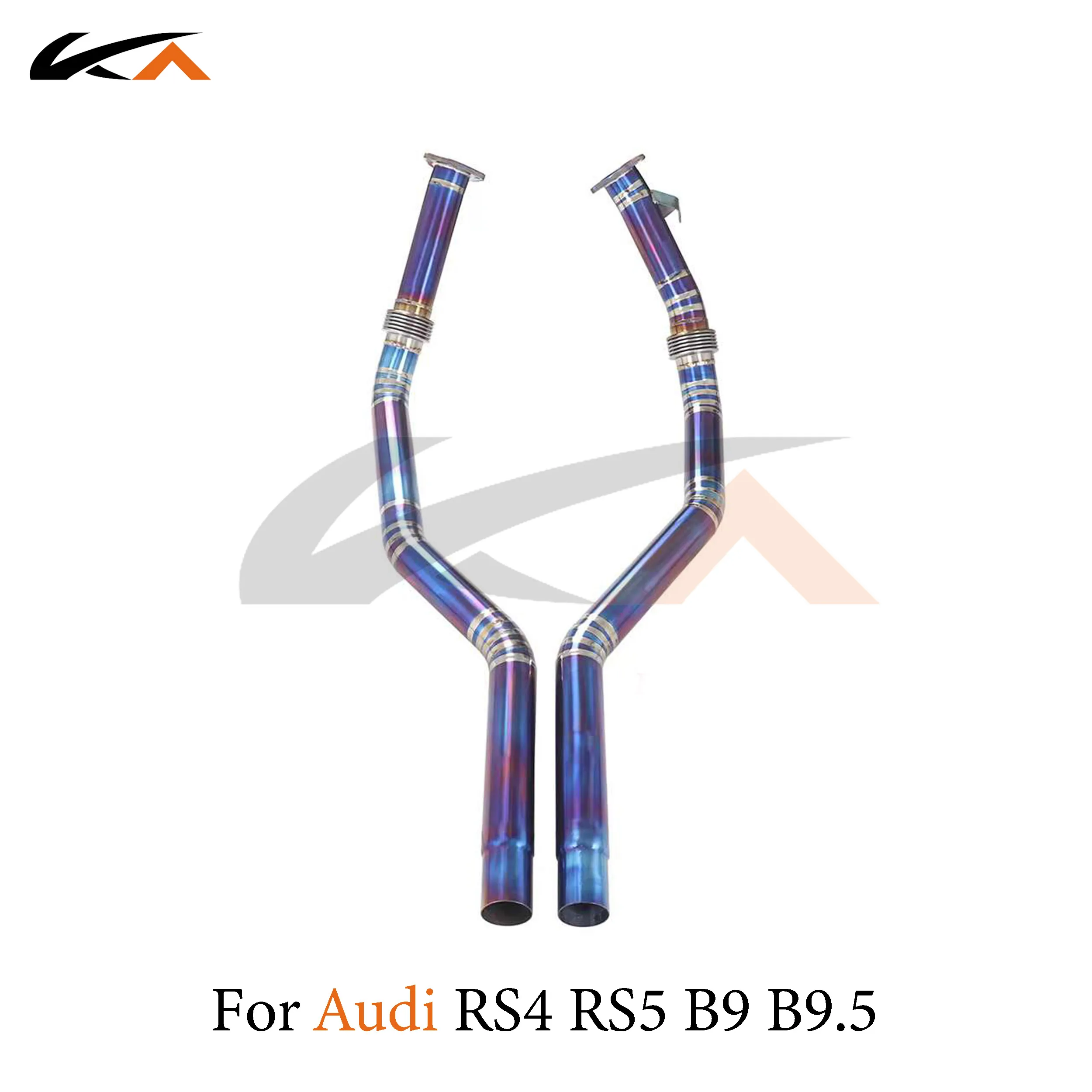 Выхлопная система KA передняя Труба из титана для Audi RS4 RS5 B9 B9.5 2 9 T с резонатором