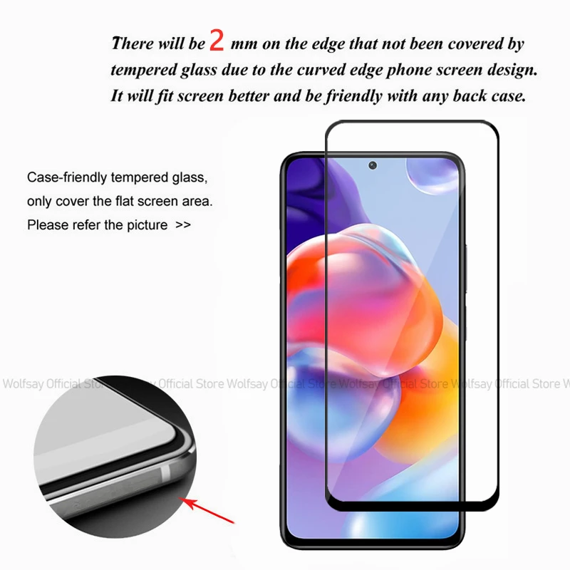 Закаленное стекло для Xiaomi Redmi Note 11 Pro Plus 2/4 шт. защитная пленка экрана 5G полное