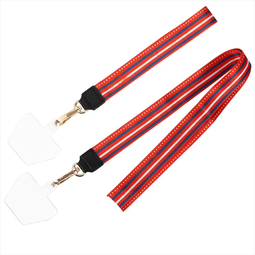 

Universal Lanyard Anti-lost Lanyard Silver Metal Buckle Mobile Phone Strap Hanging Piece Hanging Neck Phone Accessories Gift