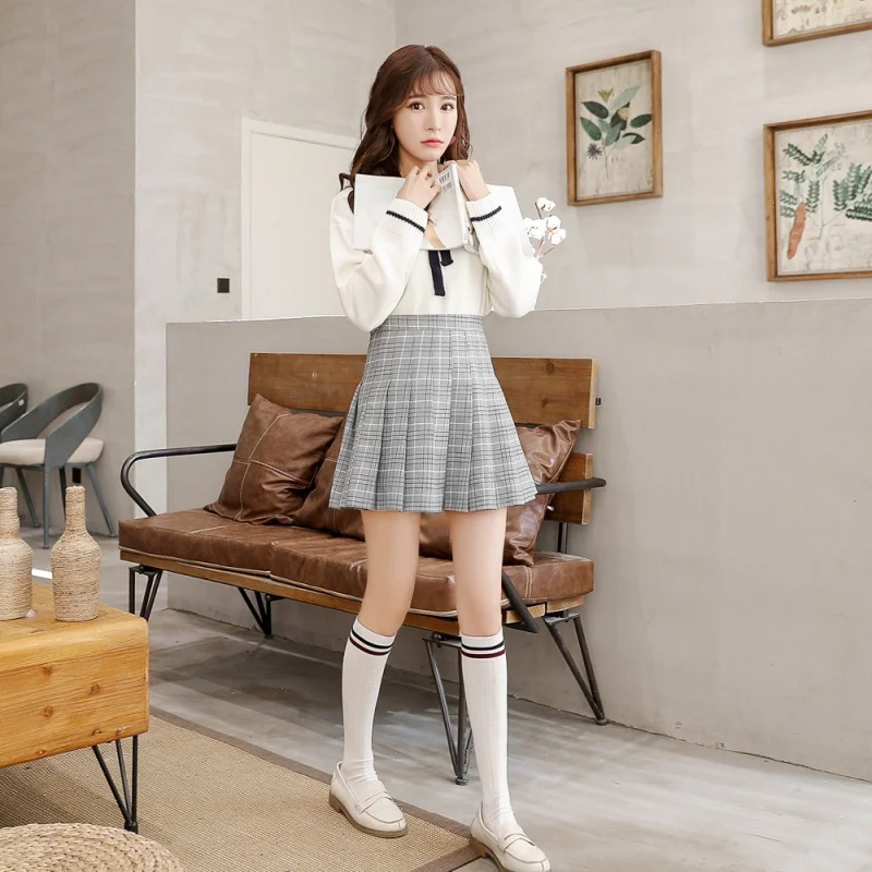 Knee Length Socks Female Japanese Long Socks College Style Student Mid-Length Sock Calf Socks Long Tube Lengthened High Tube Bun