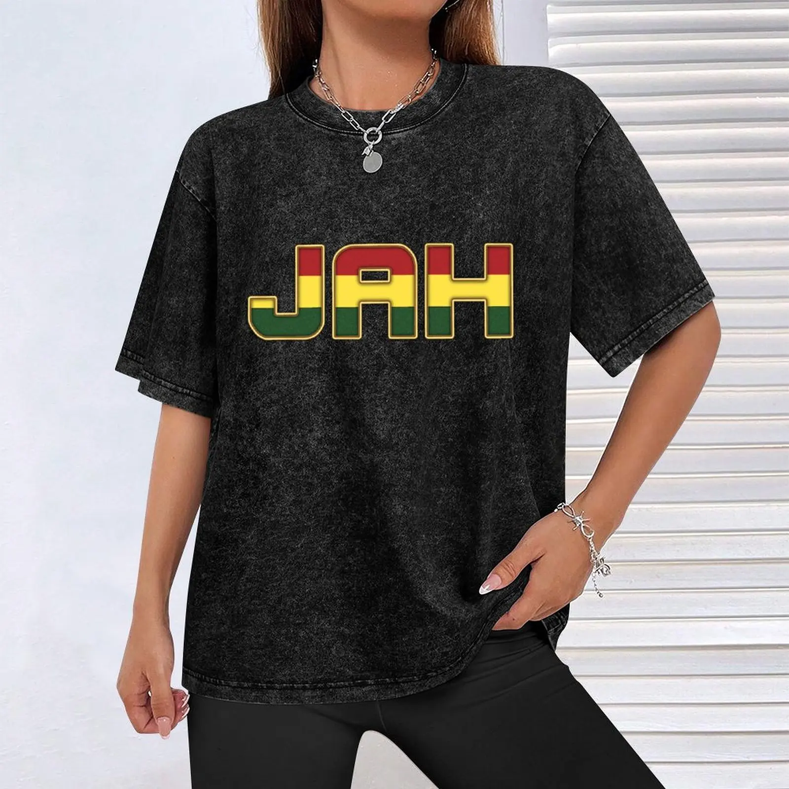 Фото Футболка Jah Rasta Reggae, удобная рабочая футболка для мужчин №4
