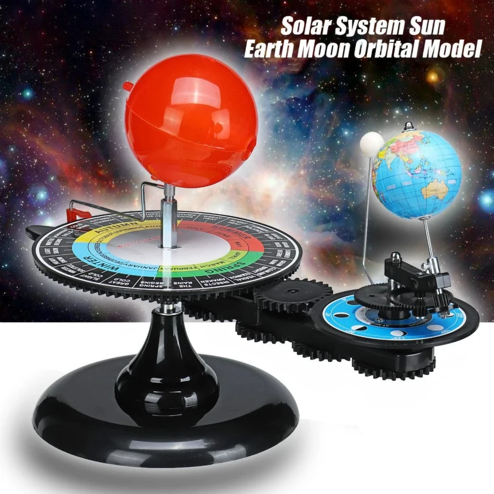 

Three-Sphere Model Solar System Earth Sun Moon Orbital Planetarium Model Educational Toy Astronomy Science Kit Teaching Tool
