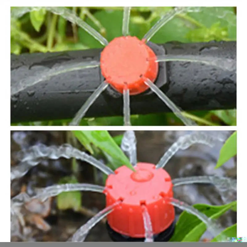 

New Adjustable Irrigation Drippers Garden Micro Drip Irrigation System 8 Hole Sprinklers Emitter Balcony Yard Watering Nozzle