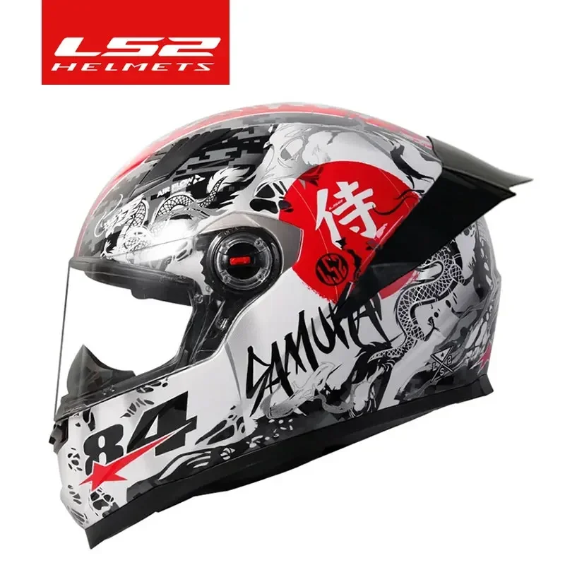 

LS2 Full Face Capacete Masculino Бесплатный подарок Спойлер ls2 FF358 Мотокросс Гонки Мужчина Женщина Casco Moto Casque Без насоса Одобрено ECE