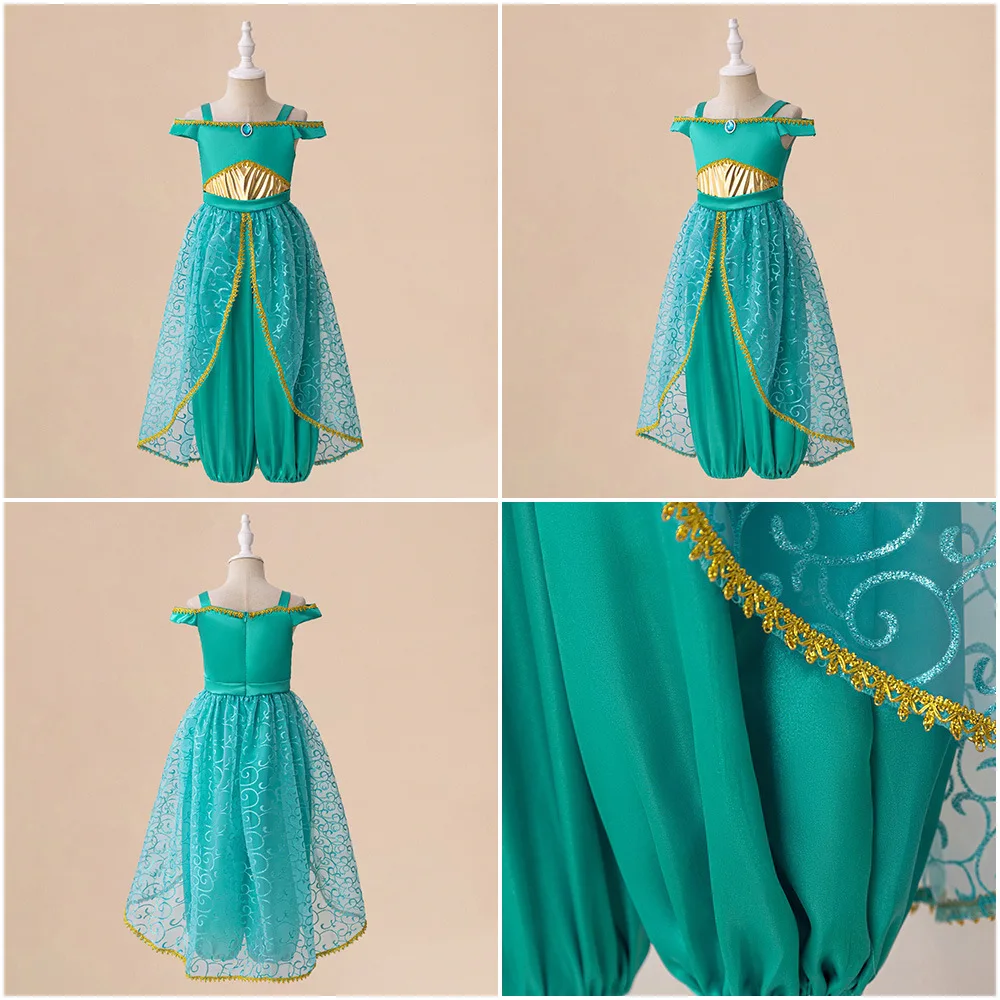 Женский костюм принцессы в арабском стиле комбинезон пэчворк с блестками и