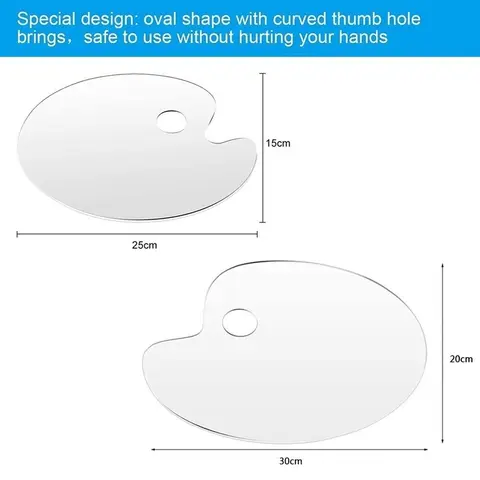 Прозрачный акриловый лоток для краски