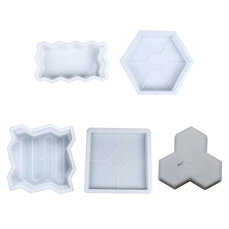 

NEW DIY Path Maker Middle Of Hole Shape Garden Path Concrete Plastic Brick Mold Paving Pavement Walkway Molds