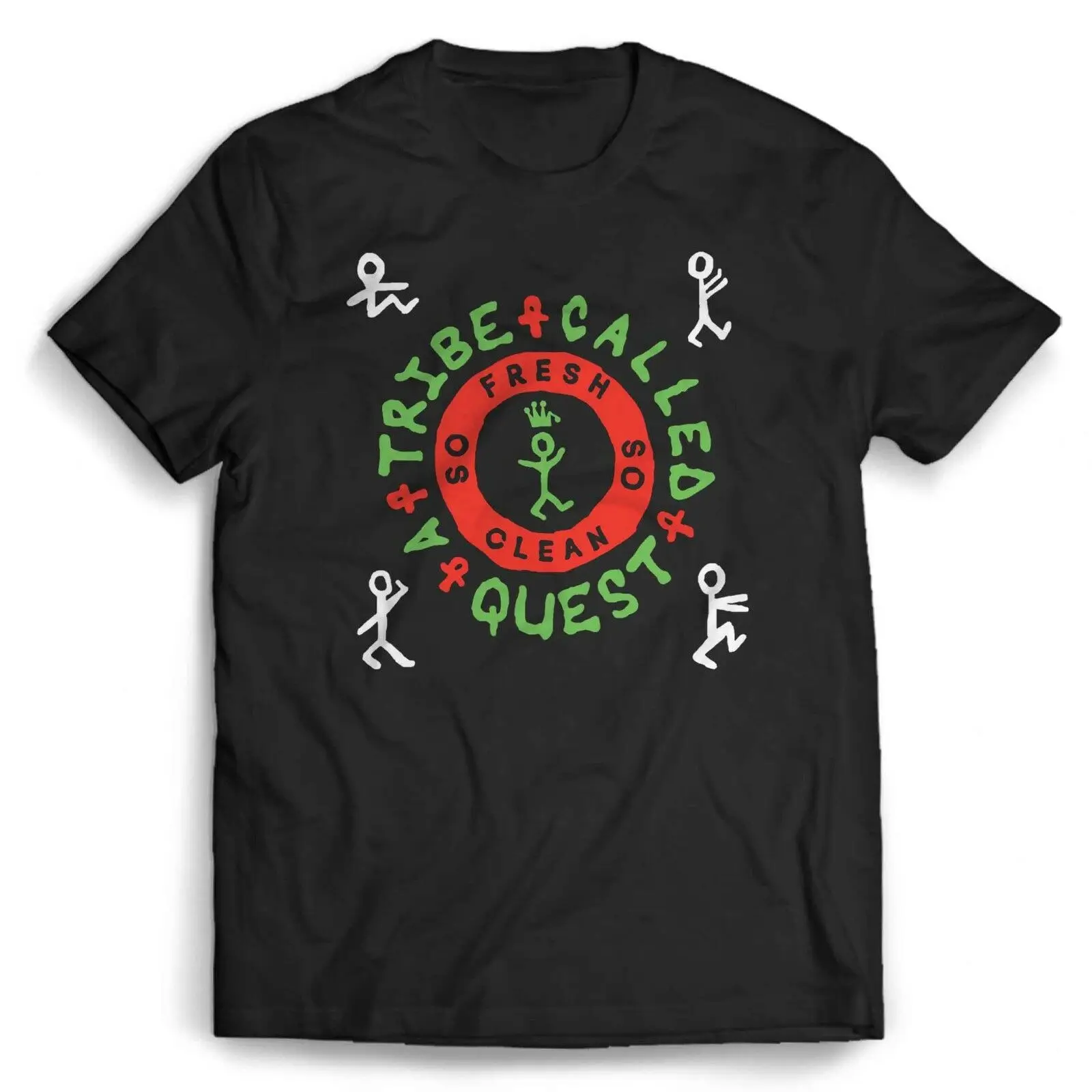 

Quest Tribe American Hip-hop Group Symbol Music T Shirt New 100% Cotton Short Sleeve O-Neck T-shirt Casual Clothing Mens Top
