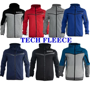 Imported 2022 Tech Fleece Warm Men Hoodie Luxury Custom Logo Full Zip Man Sweater Jackets  Hoodie jogging