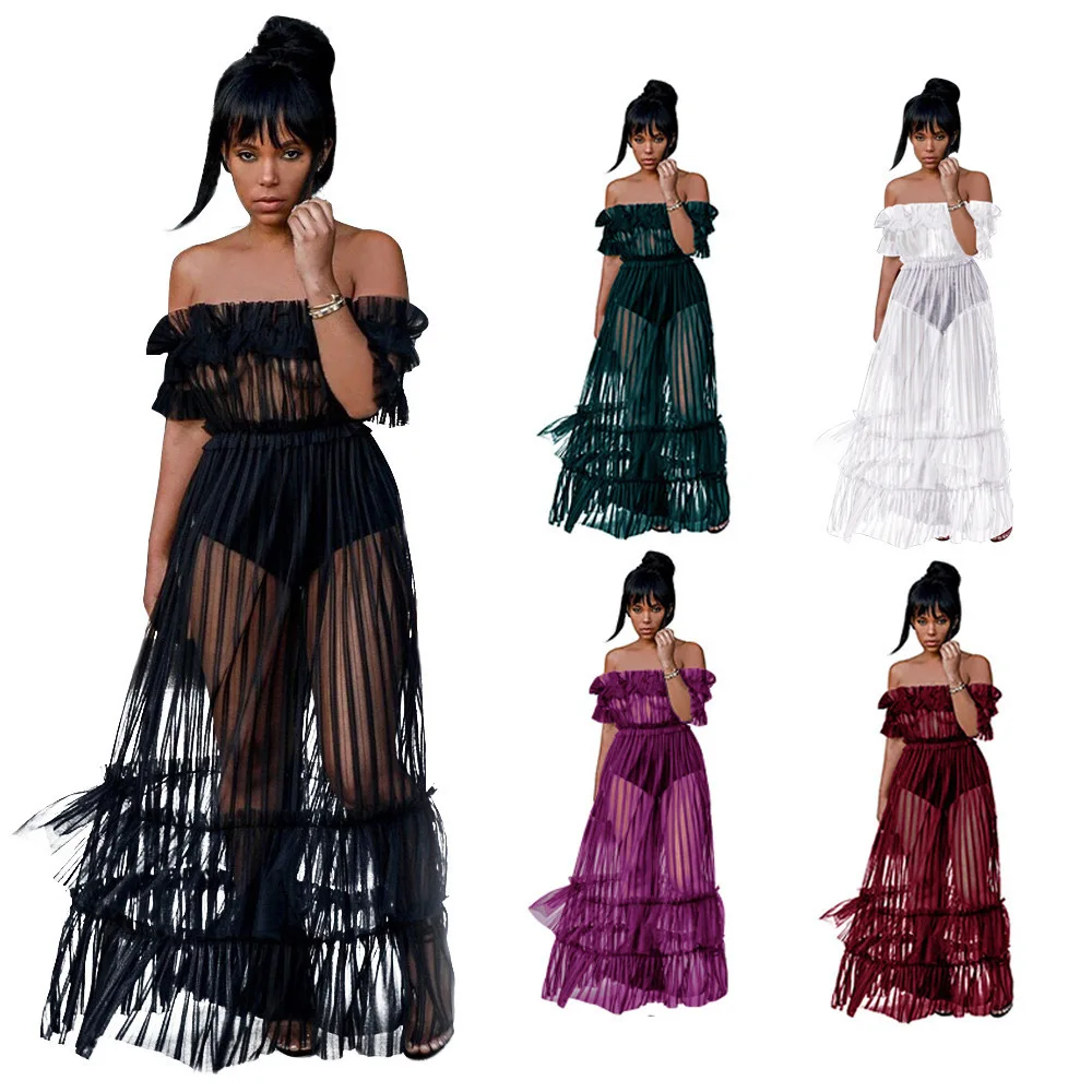 

2023 new line shoulder sexy women's dress
