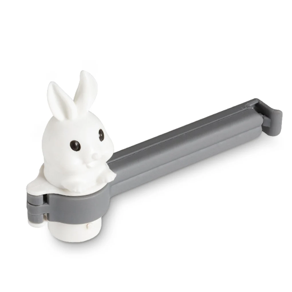 

Cartoon Animal Food Storage Bag Sealing Clip Cute Moisture-proof Sealer Cereal Opening Clamp Kitchen Tool Blue Pink