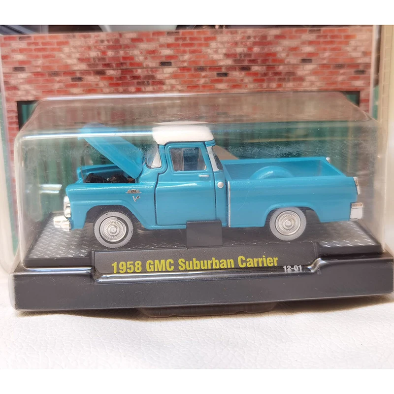 M2 Diecast 1:64 Scale GMC SUBURBAN CARRIER 1958 Pickup Alloy Model Colletion Toys | Railed/Motor/Cars/Bicycles
