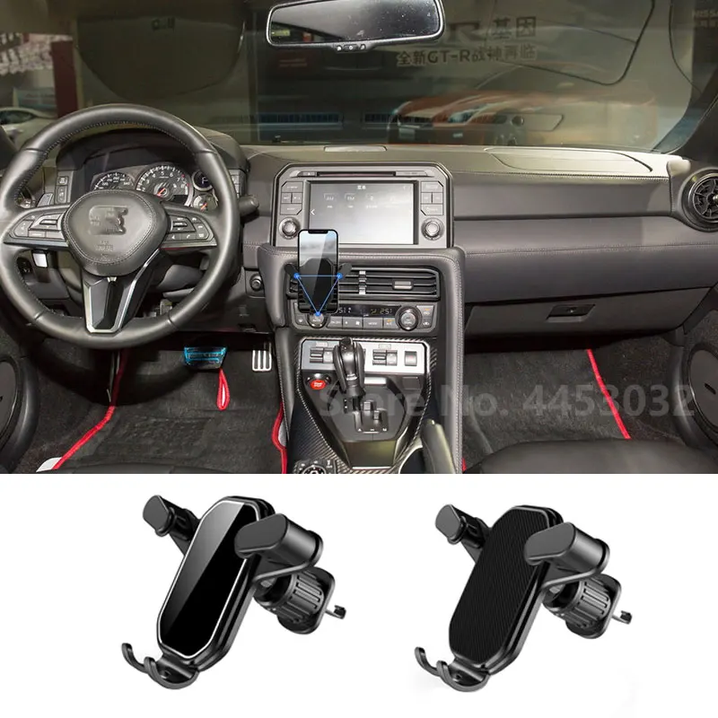 

Universal Gravity Car Cell Phone Holder For Nissan Kicks Micra X-trail T30 T31 Juke Armada GPS Air Vent Clip Mount Accessories