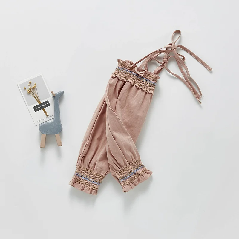 2022 весенний Детский комбинезон для девочек пуловер цвета хаки с бантом на