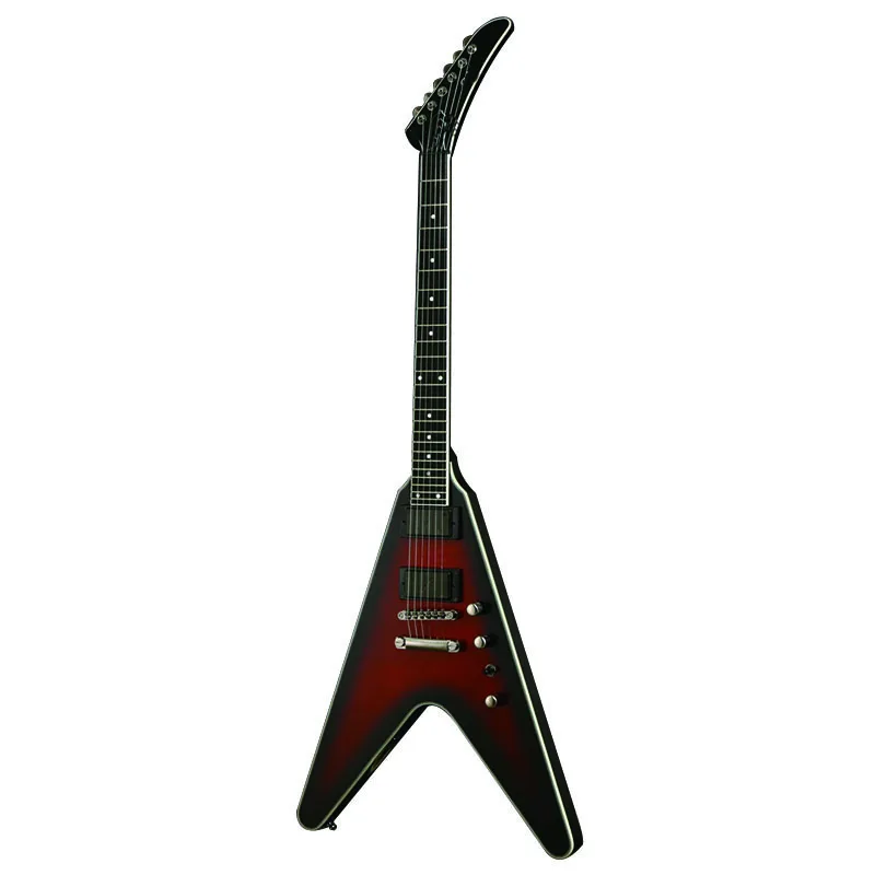 

Dave Mustaine Flying V Prophecy Aged Dark Red Burst Dave Mustaine Electric Guitar as same of the pictures