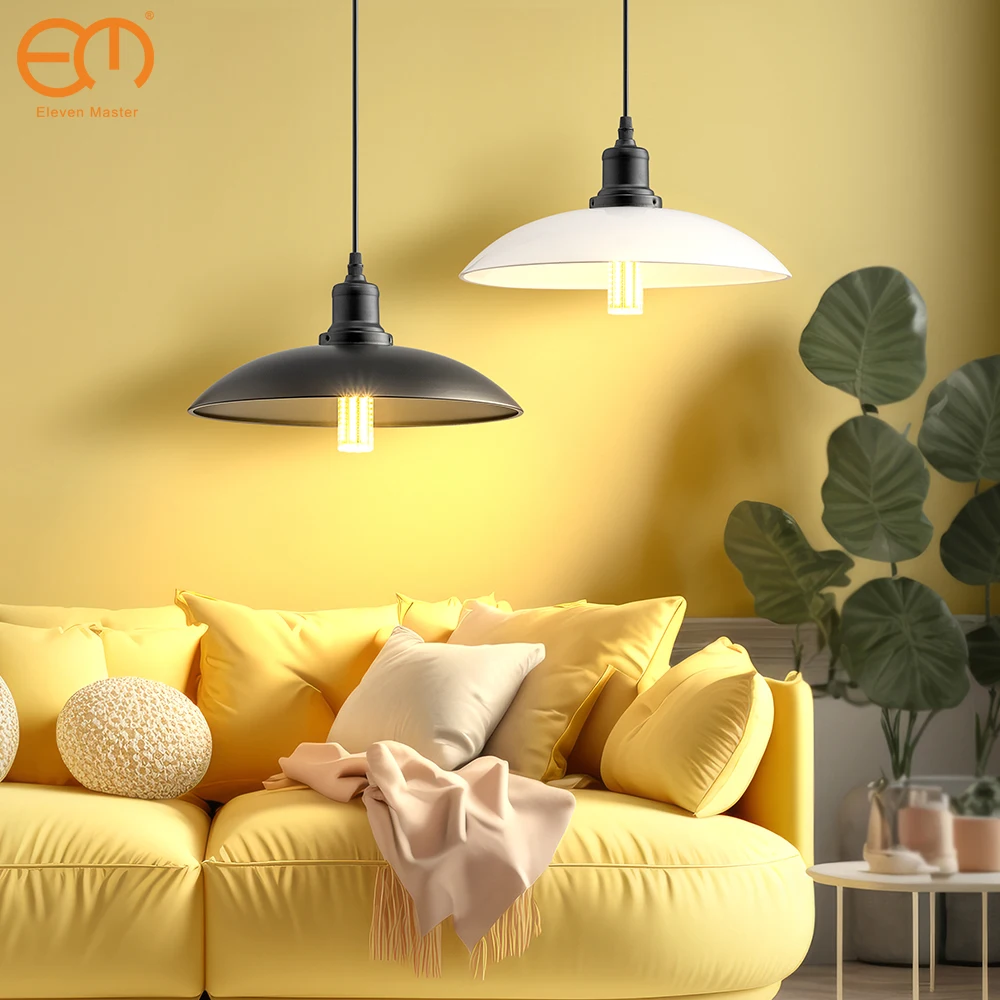 

Nordic Minimalist Iron Hanging Lights Indoor Industrial Style Pendant Light Restaurant Bar Living Room Hall Cafe Chandelier