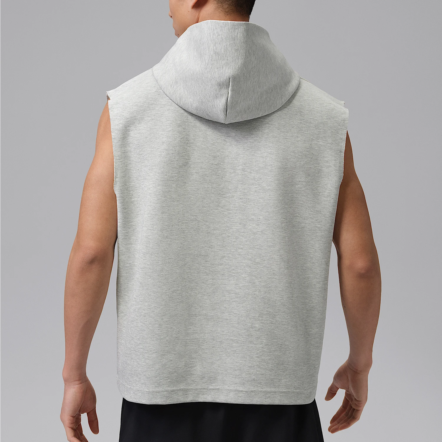 Фото Оригинальная мужская футболка без рукавов с капюшоном Nike JORDAN, сухая, удобная, модная, модель IF3796-050 №3