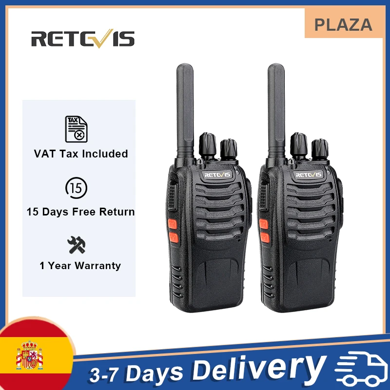 Перезаряжаемая рация Retevis H777 Plus 2 шт. профессиональные радиостанции дальнего