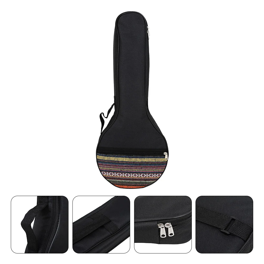 

Banjo Bag Non-woven Cloth 4-String Holder Bass Guitar Hand Organizers Portable Carrying