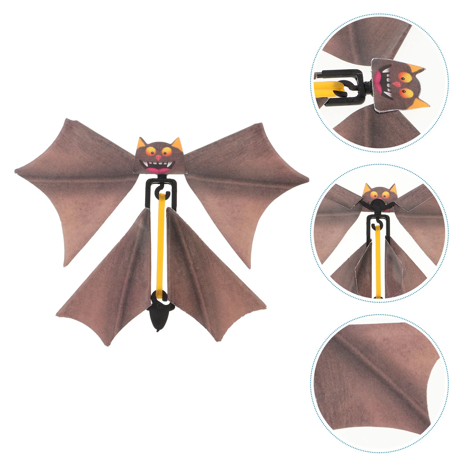

10Pcs hand transformation Flying Bat Wind Bat Flutter Flying Paper Bat Funny bat tricky prop Toys bat prop ( )