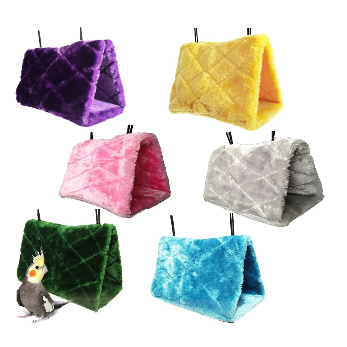 Плюшевый гамак с птицами и животными подвесной Snuggle Cave Happy Hut Hideaway - размер S птицей