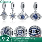 Женское ювелирное изделие из серебра 2021 пробы, с синим Цирконом