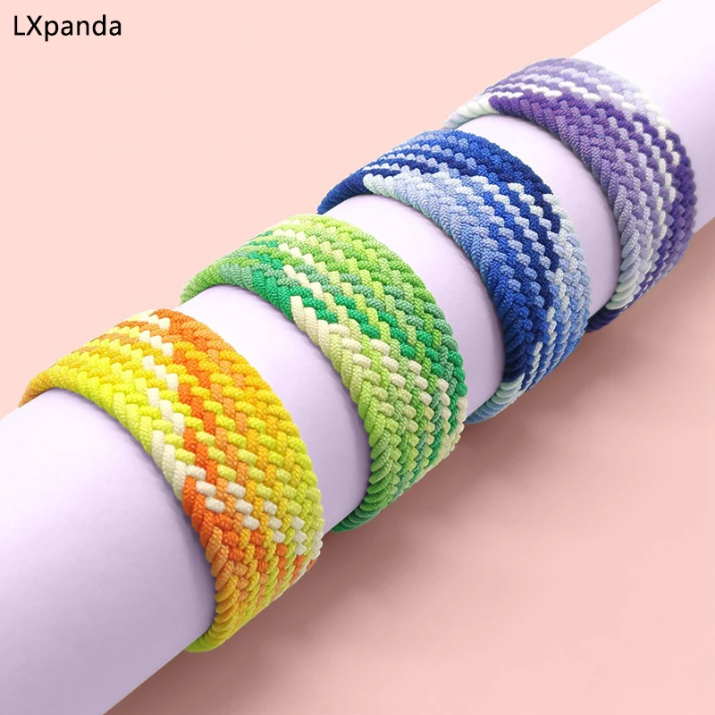 

Strap For Apple Watch band 44mm 40mm 45mm 41mm 42mm 49mm 38mm Nylon Elastic loop bracelet iwatch series 7 se 3 5 6 Ultra 8 strap