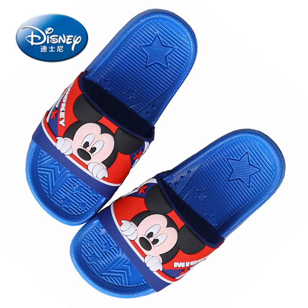 

Disney Children's Lovely Cartoon Casual Slippers For Summer New Boys Girls Mickey Mouse Home Shoes Kids Light Non-slip Slipper