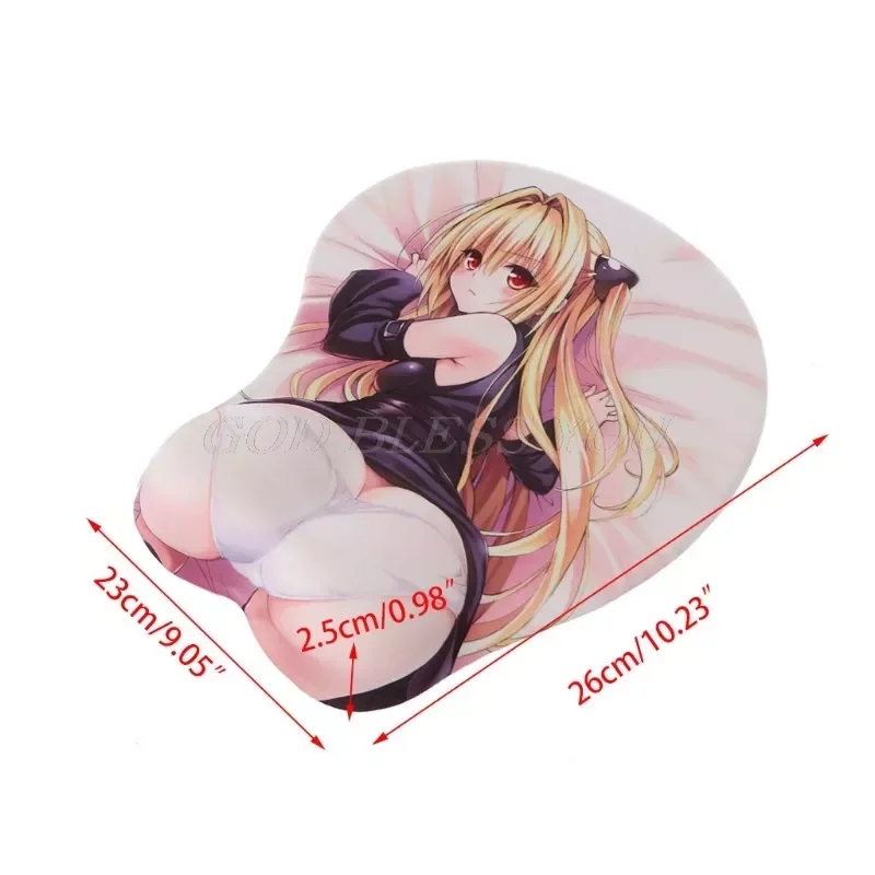 

2023New Styles Cartoon Anime 3D Mouse Pad Hips Chest Creative Design Silicone Mouse Pad Creative Wrist Rest Support Drop Shippin