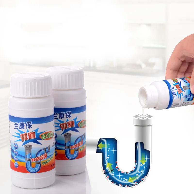 

Strong Pipe Dredging Agent Dissolves Quick Kitchen Bathroom Sewer Toilet Floor Sink Clean Deodorant Artifact Home Cleaning Tools