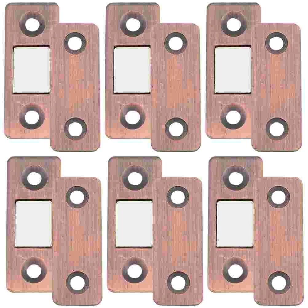 

6 Pairs Closing Door Magnets Door Catch Door Catch Cabinet Door Magnets for Wardrobe Drawer Cabinet