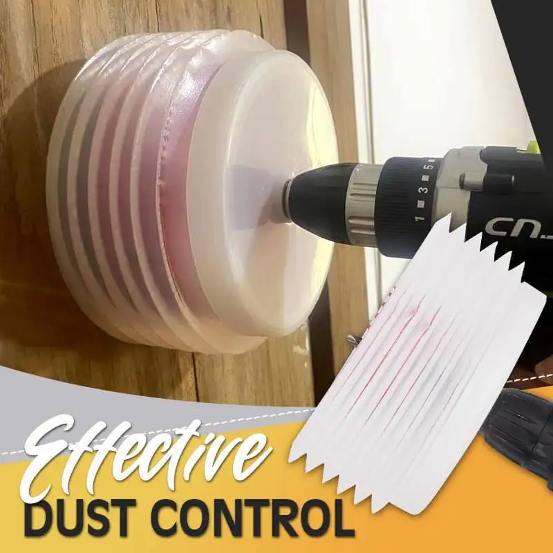 

Electric Drill Dust Cover Bowl With Handle Impact Hammer Drill Dust Collector Accessory For Home Reusable Hole Opener Dust Cover
