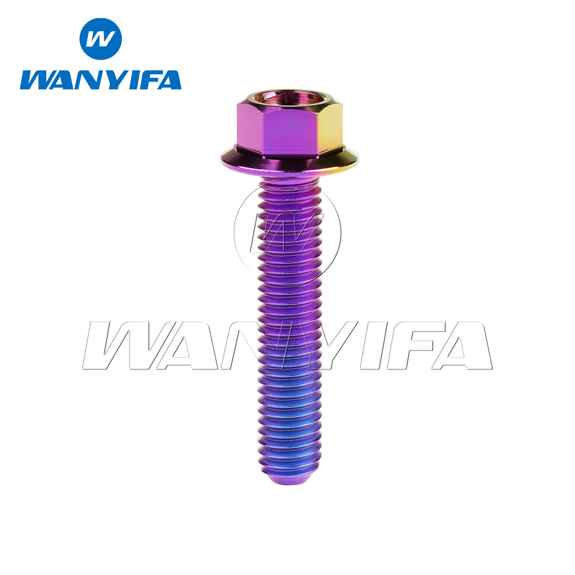 Титановый болт Wanyifa M5x10/15/20/25/30 мм, шестигранные фланцевые винты для велосипедов и мотоциклов, 10 шт./15 шт.
