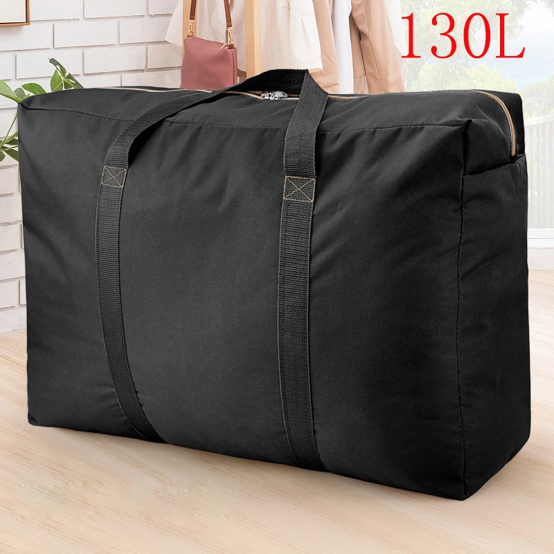 Thicken Portable Travel Clothes Storage Bags Zipper Waterproof Designer Luggage Bag Moving House Hand Bag Moisture Proof Package