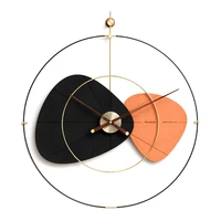 nordic luxury large wall clock wood metal modern clocks wall home decor home spain silent watches living room decoration gift