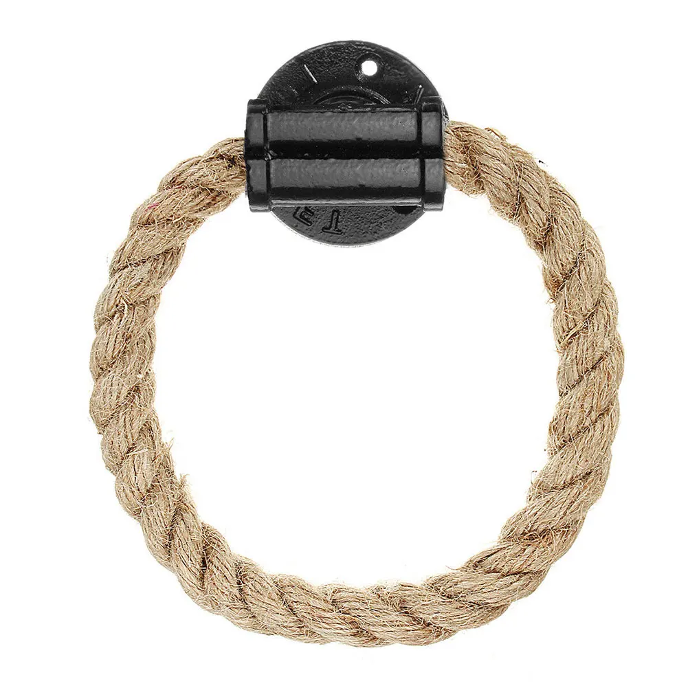 

Decoration Hanger Industrial Vintage Exquisite Bathroom Toilet Storage Wall Mount Cast Iron Towel Holder Rope Organiser Home