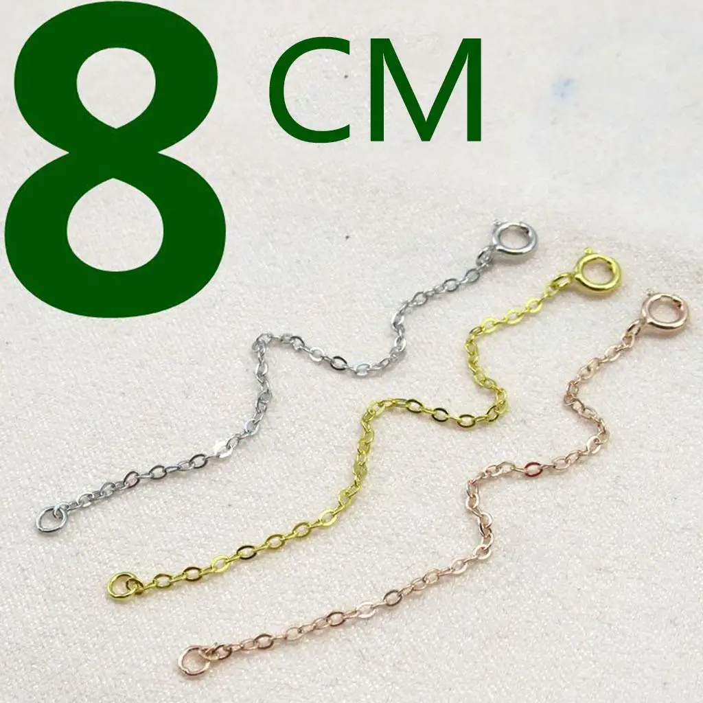 

9Pcs 925 Sterling Silver Chain Extender Pendant Anniversary DIY Gifts