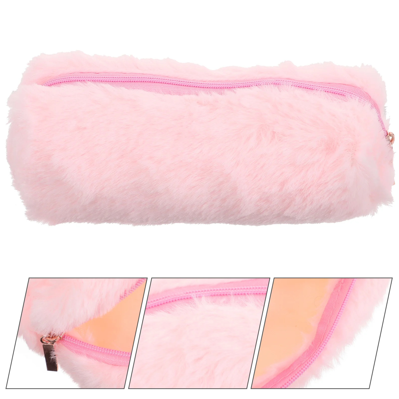 

Bag Zippered Stationery Bag Portable Bag Fluffy Pen Pouch for Girls