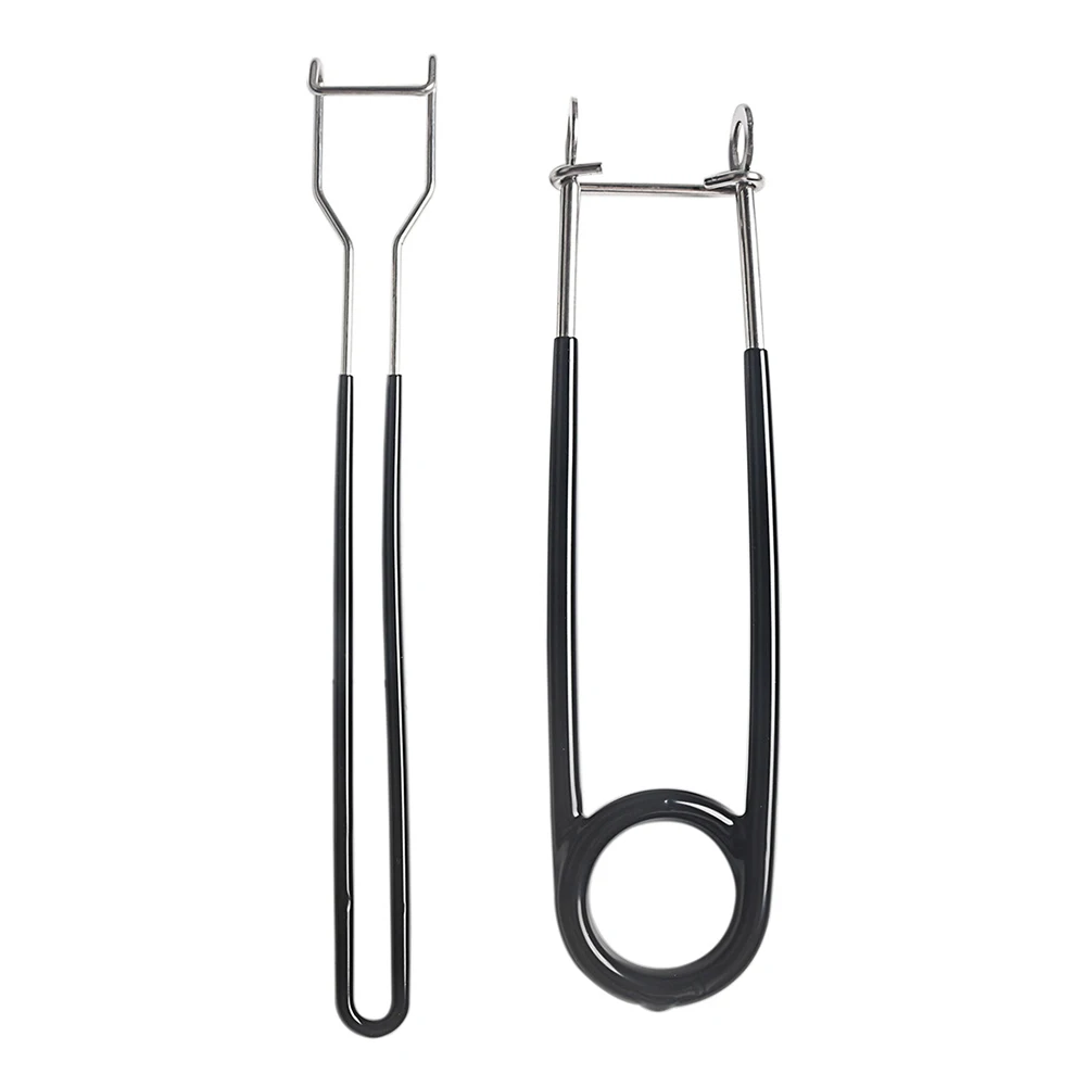 

2pcs Fishing Unhooking Kit Opener Thunder Frog Hook Remover Take The Frog Luya Mouth Opener LONG NOSE PLIERS Stainless Steel