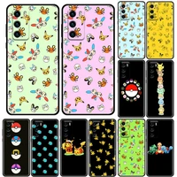 phone case for huawei p50 p50e p40 p30 p20 p10 smart 2021 pro lite 5g plus soft silicone case bandai pokemon pikachu family