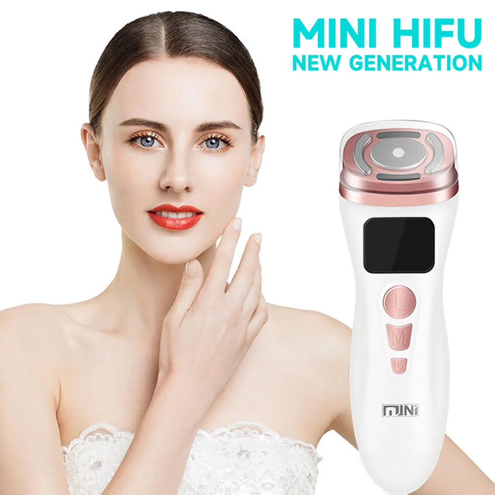 

NEW Mini HIFU Machine Ultrasound Machine RF Fadiofrecuencia EMS Microcurrent Lift Firm Tightening Skin Wrinkle Skin Care Product