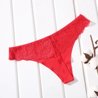 women sexy lace one piece seamless thong sexy solid color thong fashion low rise shorts t shaped briefs briefs a19206