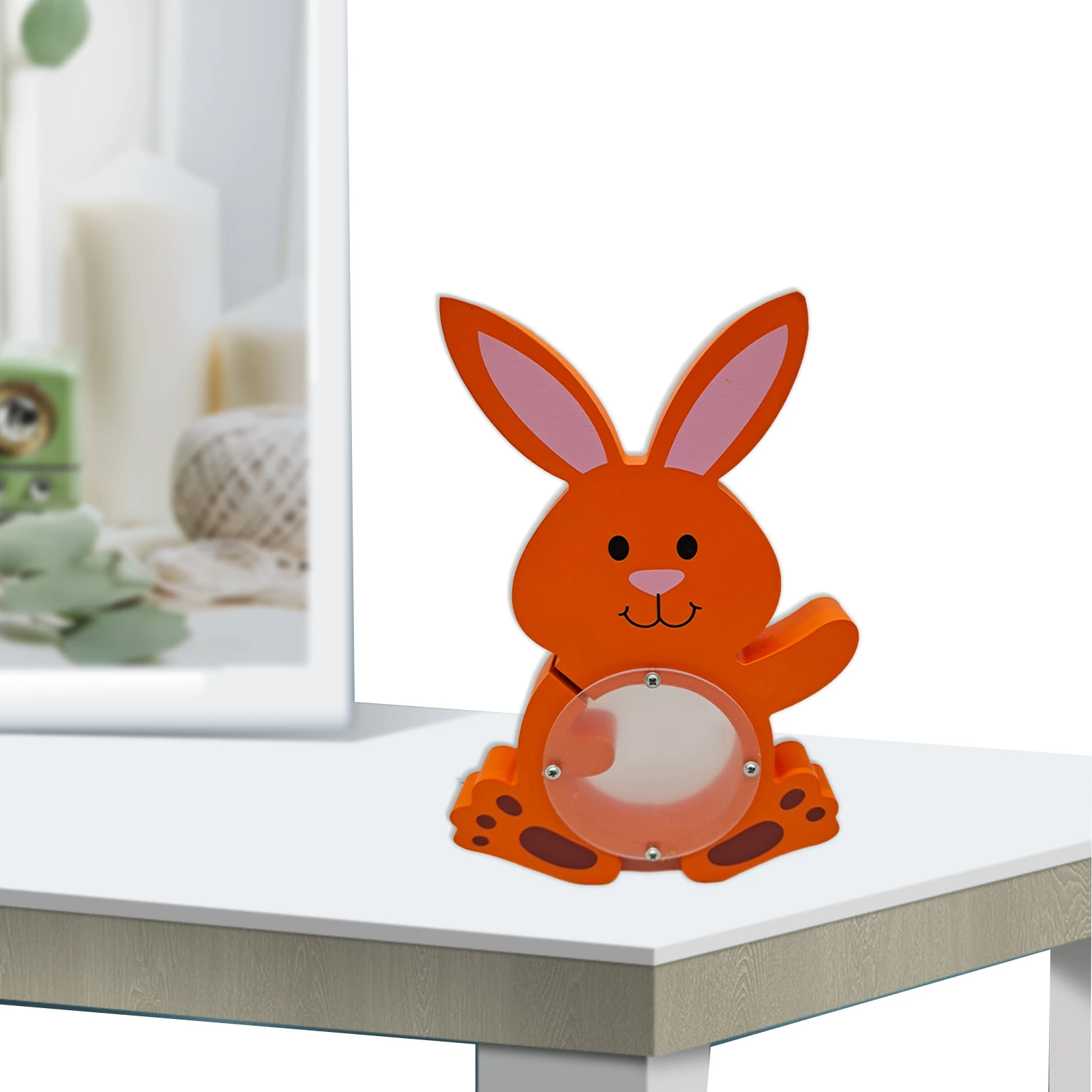 

Деревянная Копилка в виде льва, милый кролик, копилка для монет в виде слона, копилка, игрушка, Очаровательная фигурка кролика для мальчиков,...