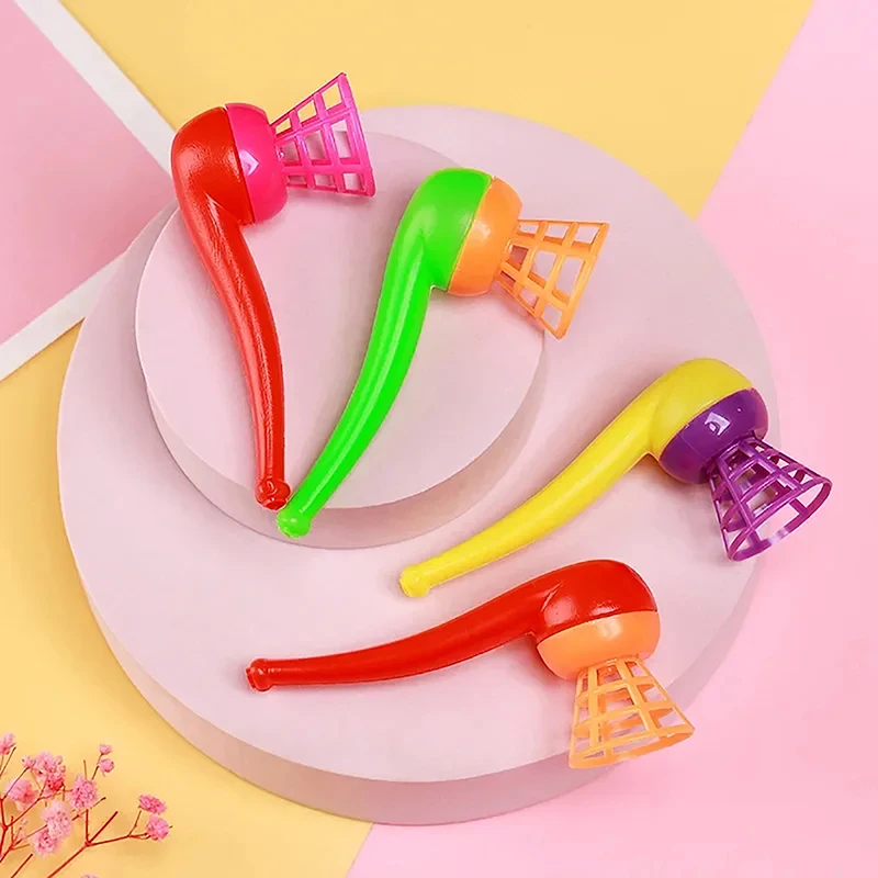 10 шт. подвесная выдувная трубка выдувной мяч стержень игра для детей тренировка