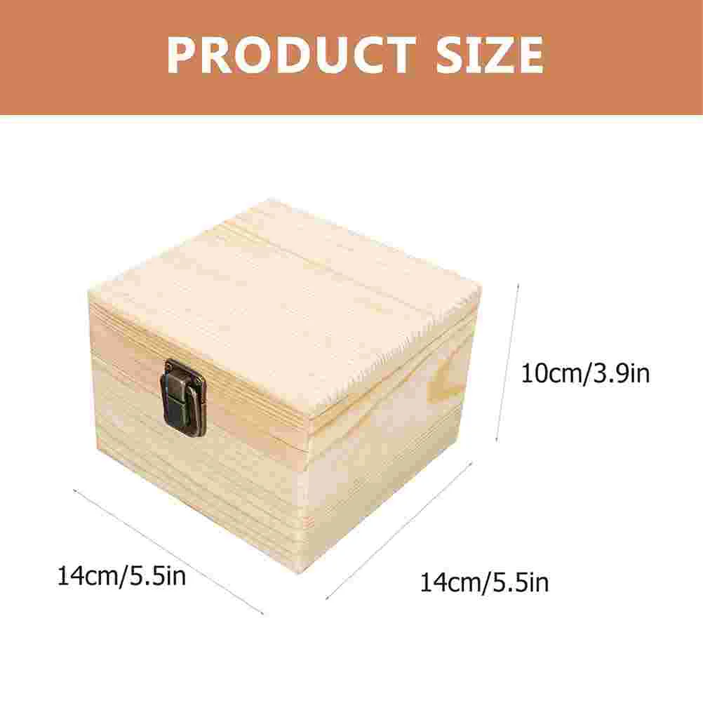 Деревянные коробки для хранения, незаконченные, для росписи, для создания ювелирных изделий, для хранения сокровищ, неокрашенные, поставка защиты дерева, маленькие, пустые, простые для детей.